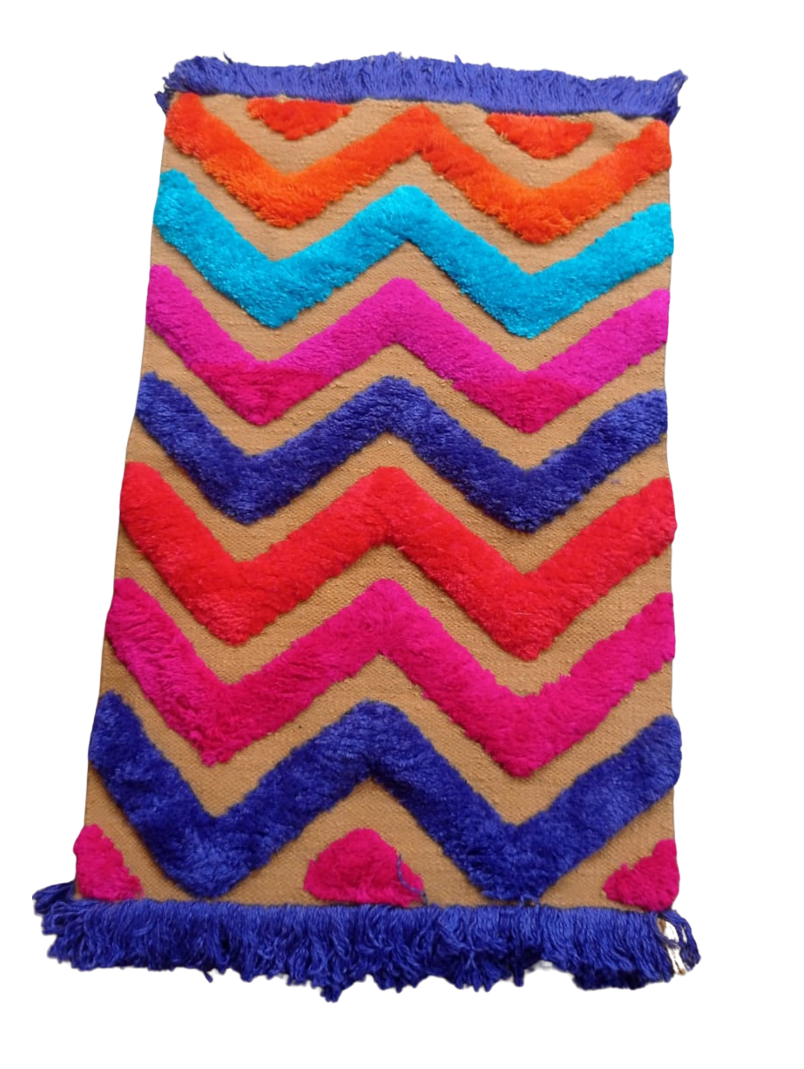 Colorful Chevron Patterned Rug