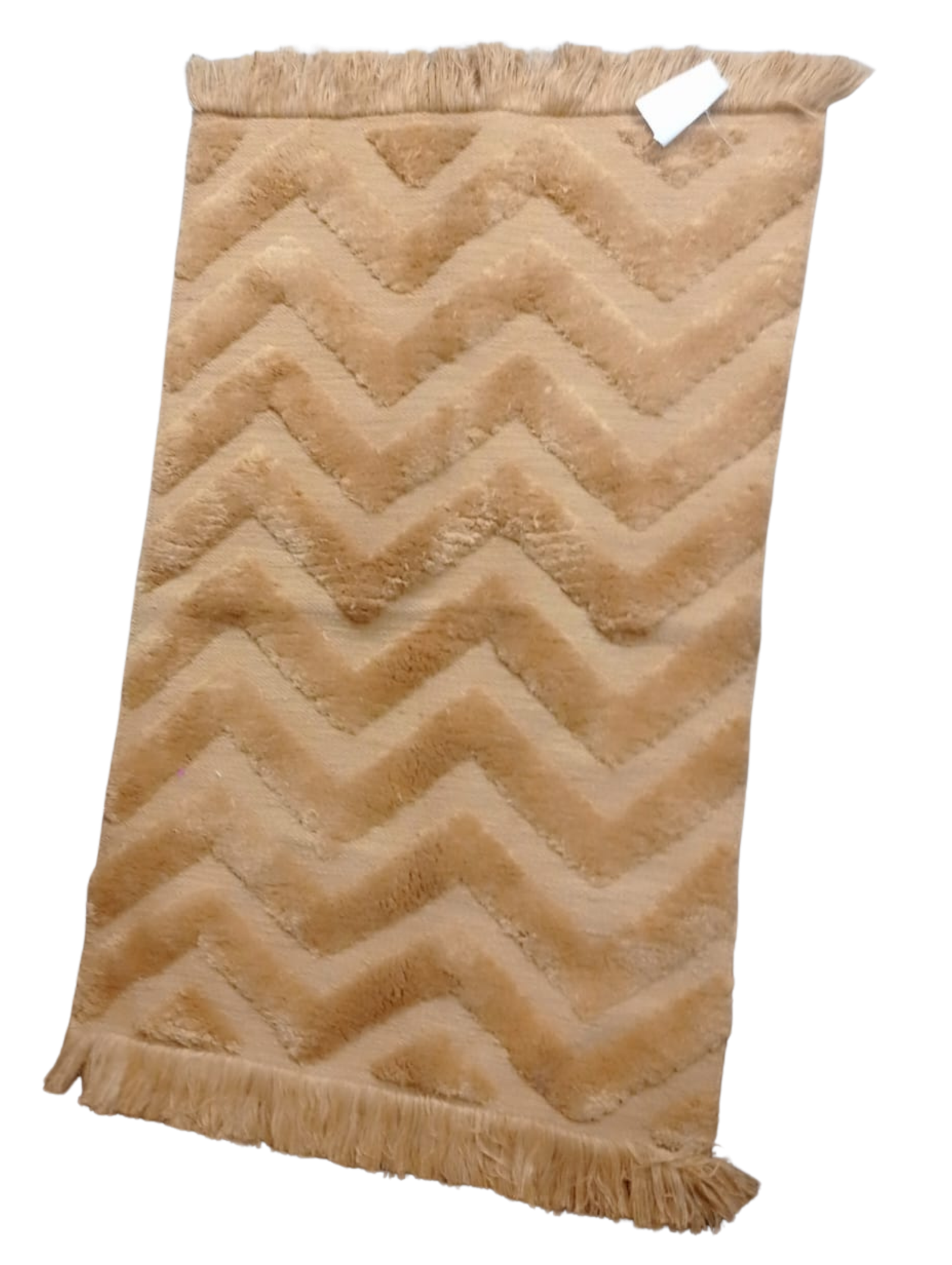 Beige Zigzag Pattern Rug