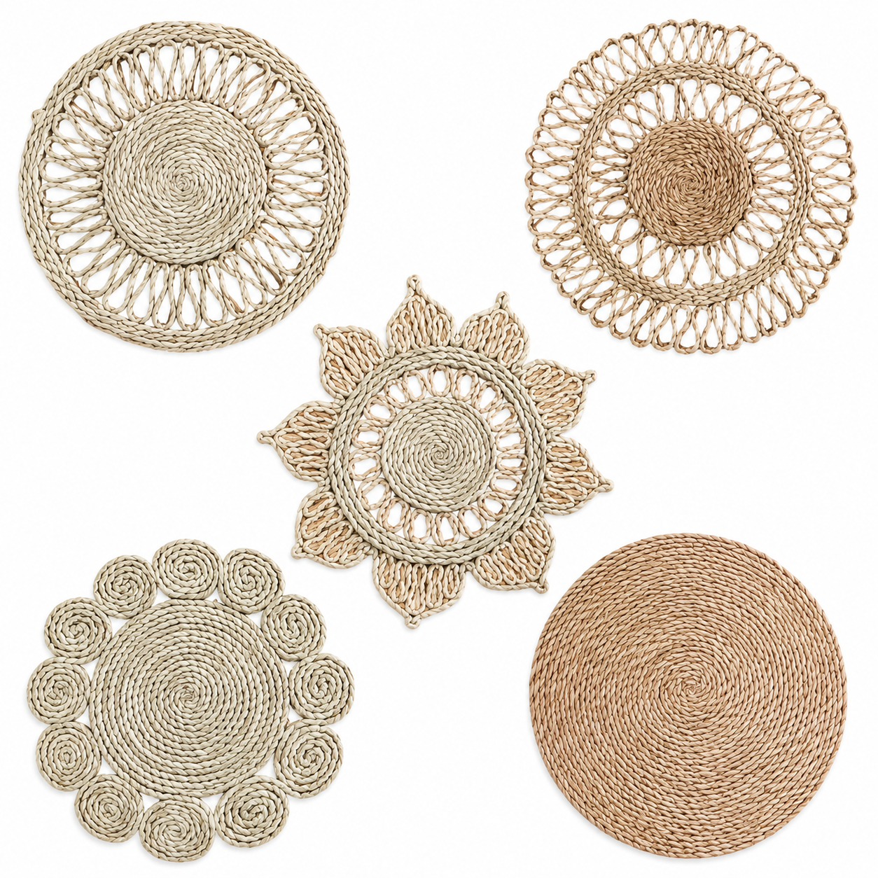 Eco Friendly Natural Jute & Hyacinths Place Mat
