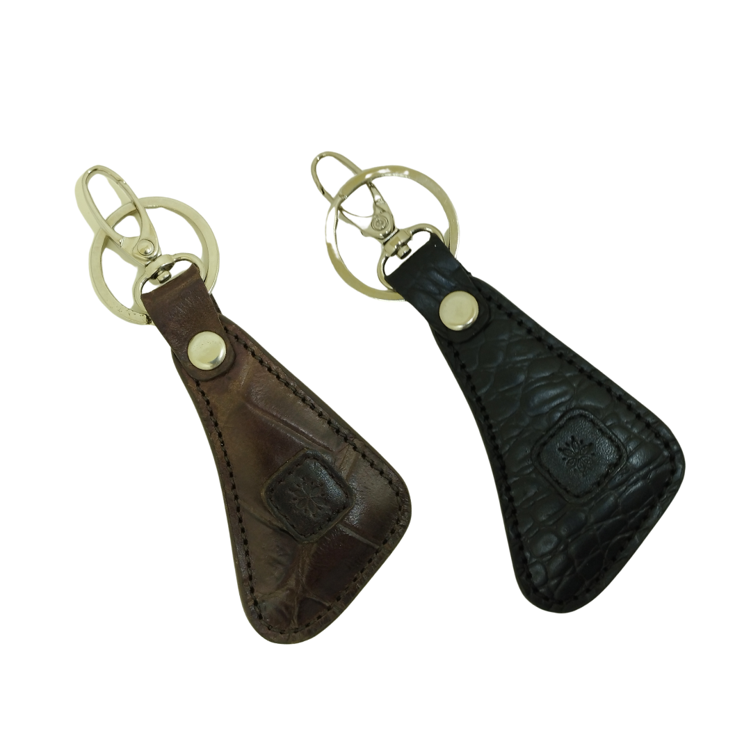 Leather Keychain (Teardrop & Oval Shape)