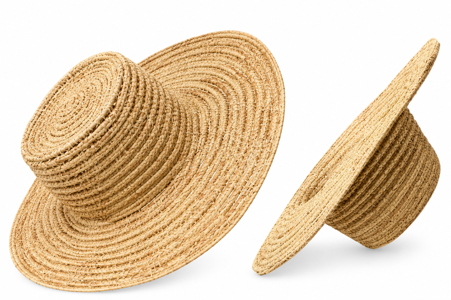 Palm Fiber Cowboy Straw Hat