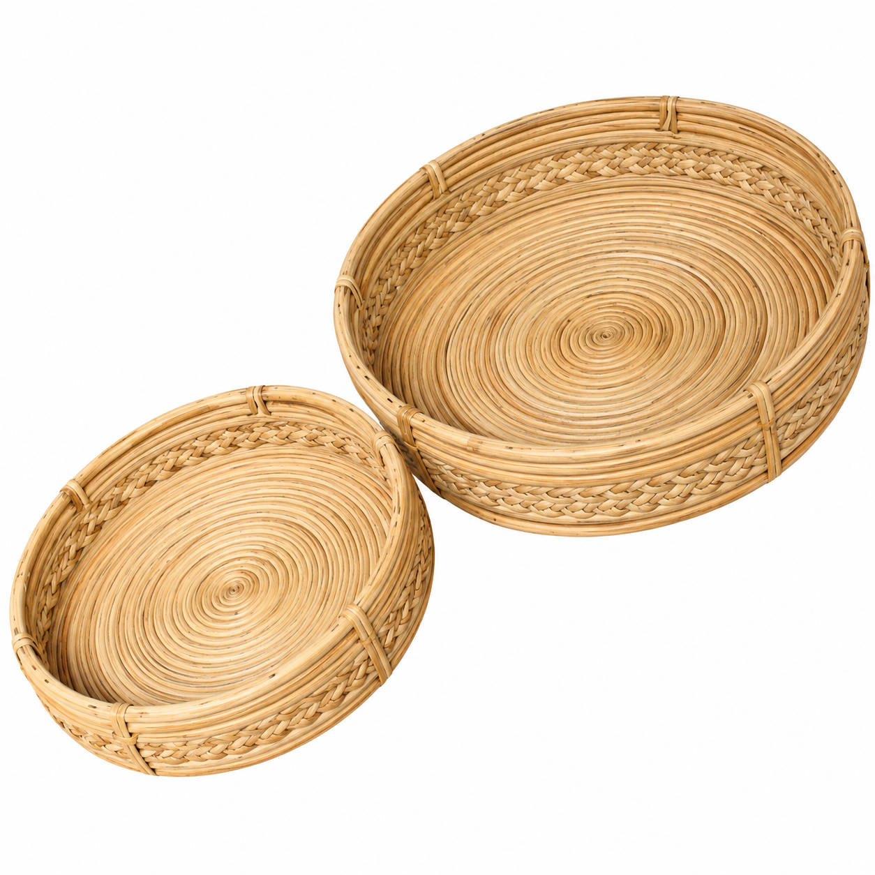 Cane Round Tray