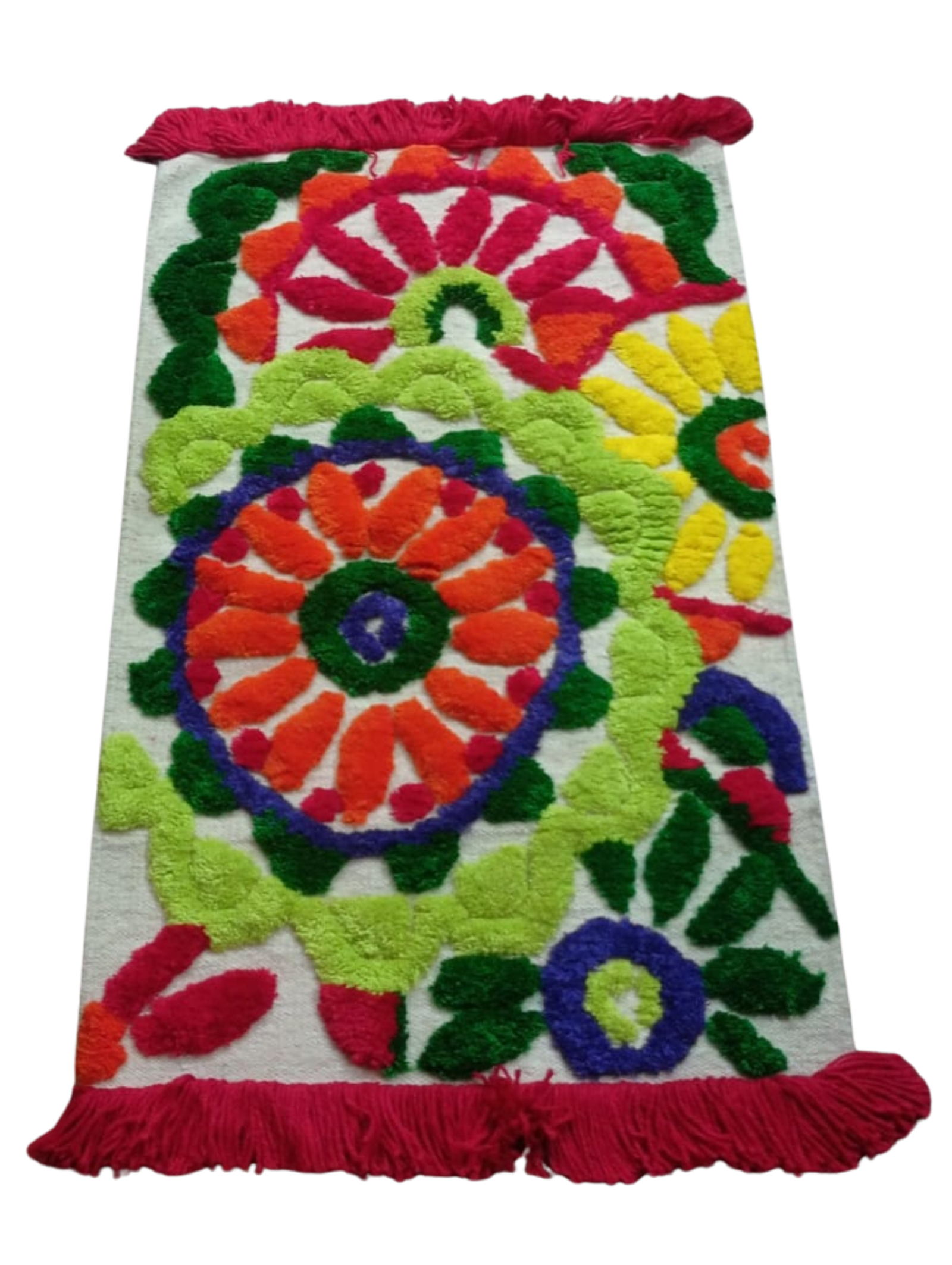 Handwoven Colorful Wool Floor Rug