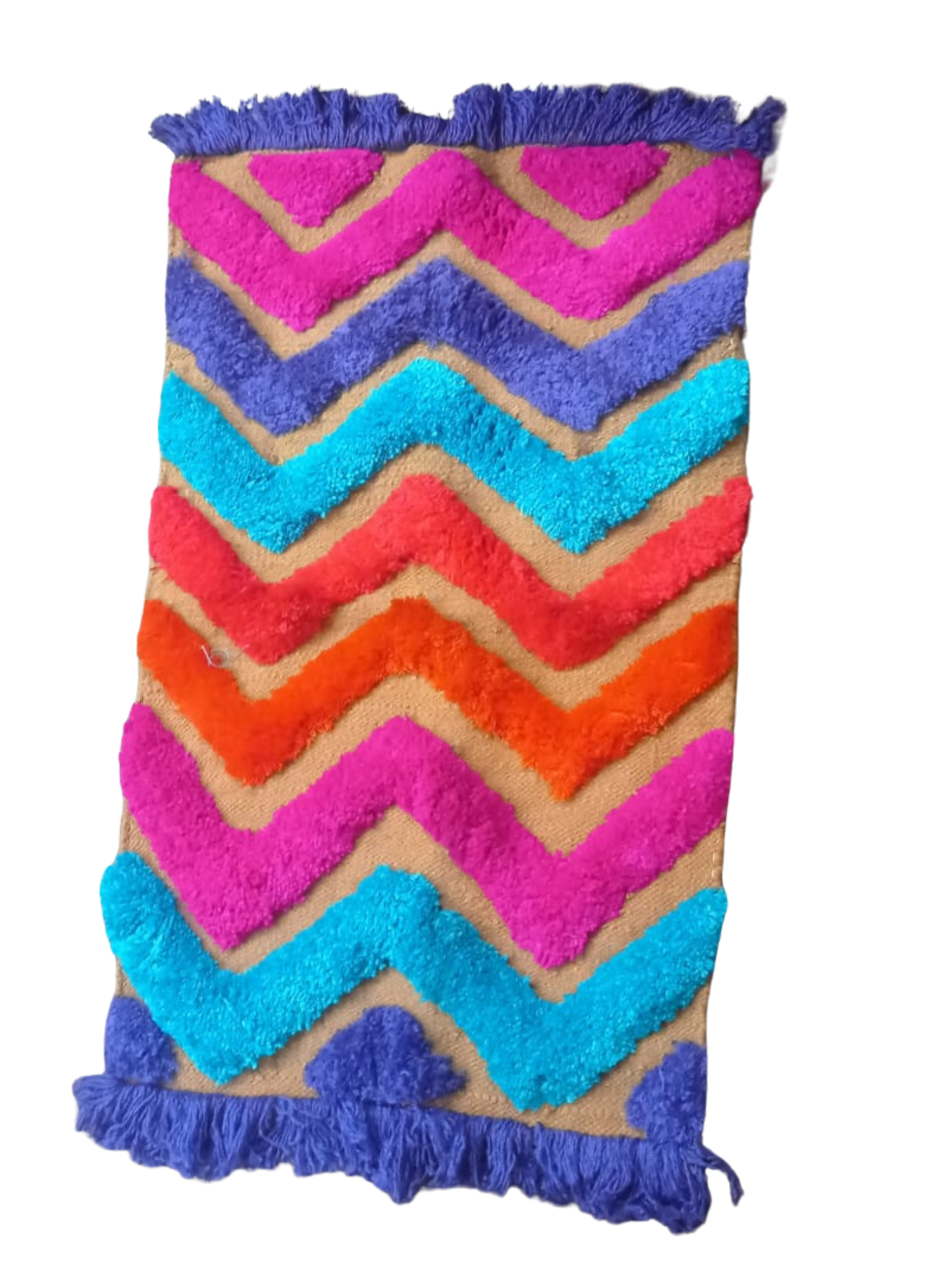 Colorful Chevron Patterned Rug