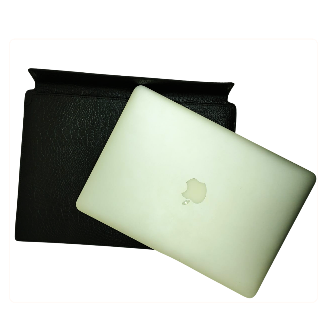 Leather Laptop Cover For Macbook Air With Flap