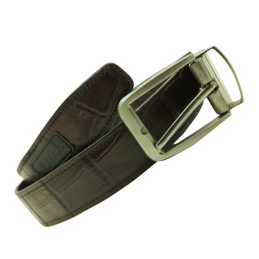 Leather Formal Belt (BROWN)