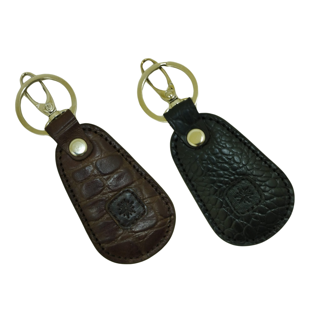 Leather Keychain (Teardrop & Oval Shape)