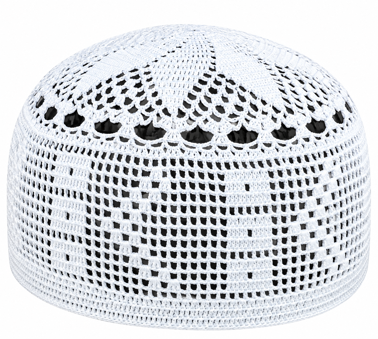Handmade Prayer Cap (Guti White)