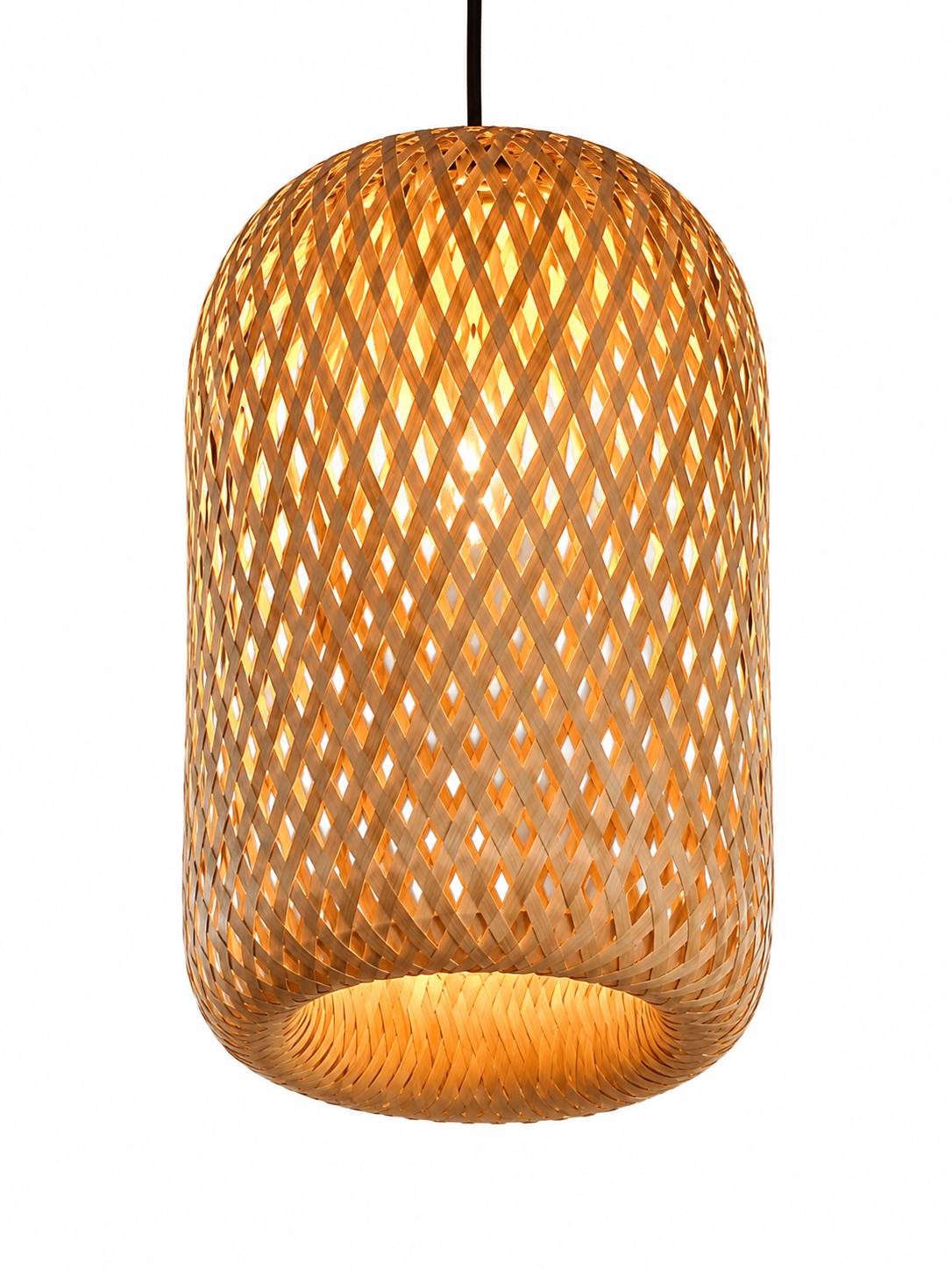Handwoven Bamboo Pendant Lamp Shade